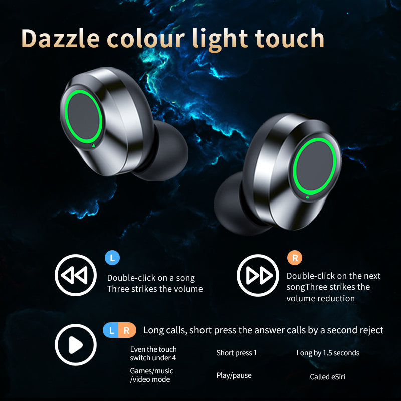 YD03 Wireless Bluetooth-compatible Headset TWS  In Ear Breathing Light
