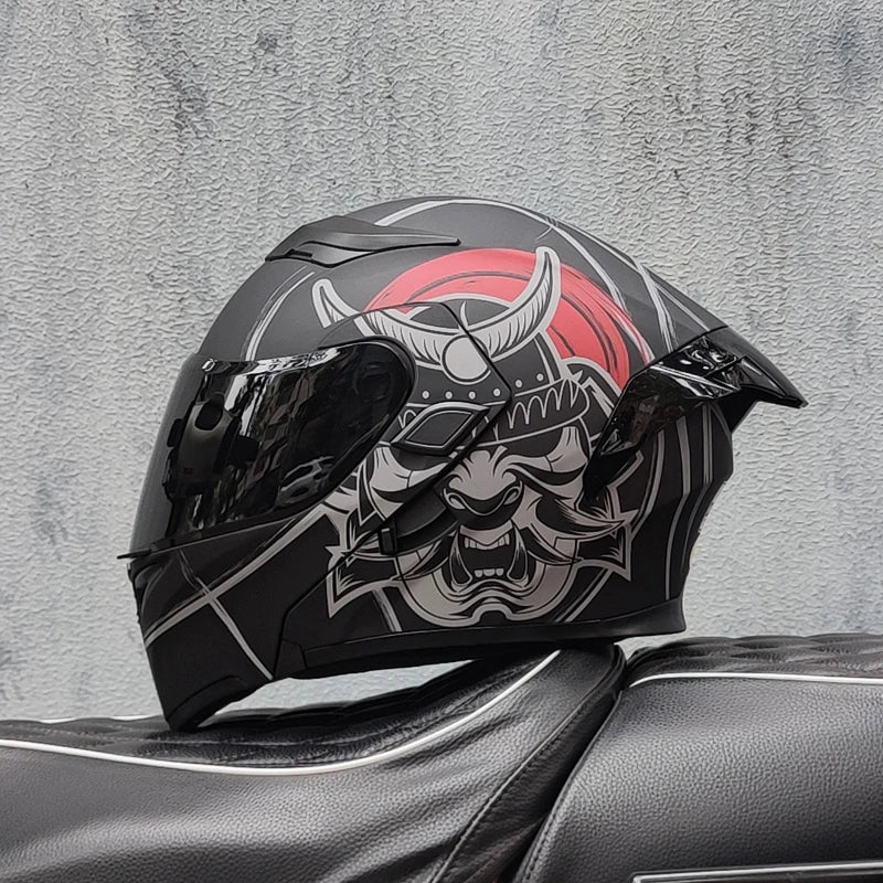 ORZ Motorcycle helmets Double Visors Modular Flip Up helmet DOT approved Full face casque moto racing Motocross helmet DOT