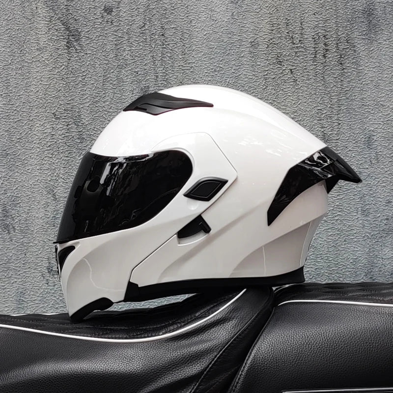 ORZ Motorcycle helmets Double Visors Modular Flip Up helmet DOT approved Full face casque moto racing Motocross helmet DOT