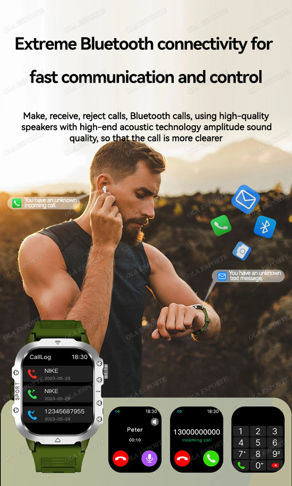2025 New SmartWatch Men For Women Militray Outdoor GPS Track Sport Watches Heart Rate Sleep Waterproof Smart Watch IOS Android