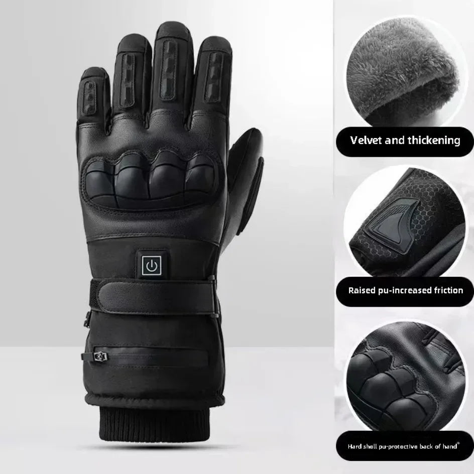 Heated Gloves Hand Warmer Electric Thermal Gloves Waterproof Snowboard Cycling Motorcycle Bicycle Ski Outdoor Winter Gloves