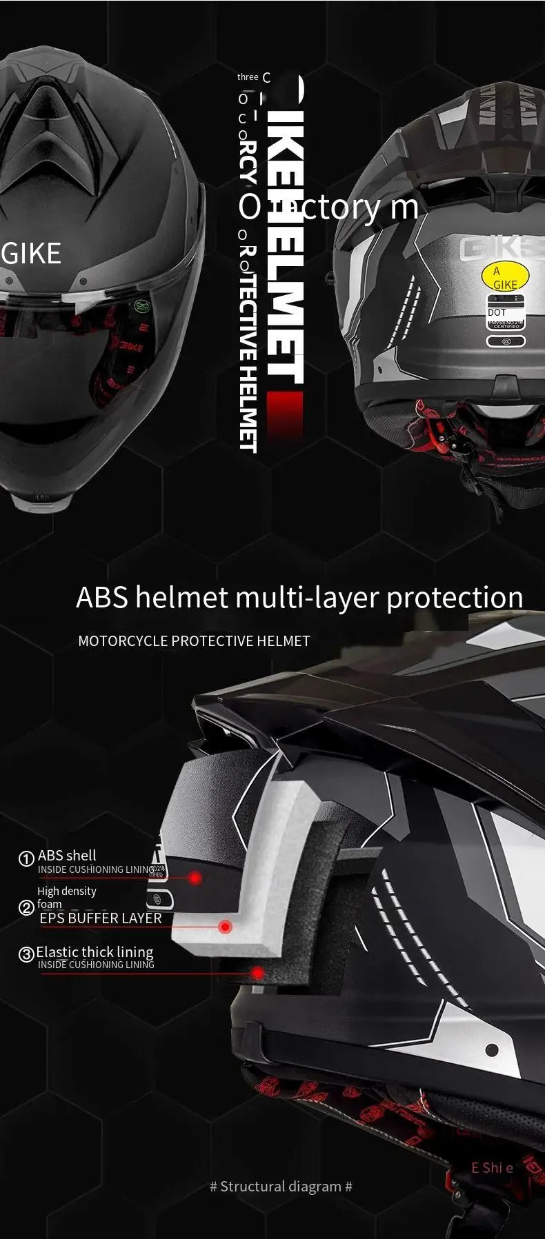 Motorcycle helmet men and women motorcycle double lens anti-fog full helmet cruise pedal four seasons universal helmet DOT certi