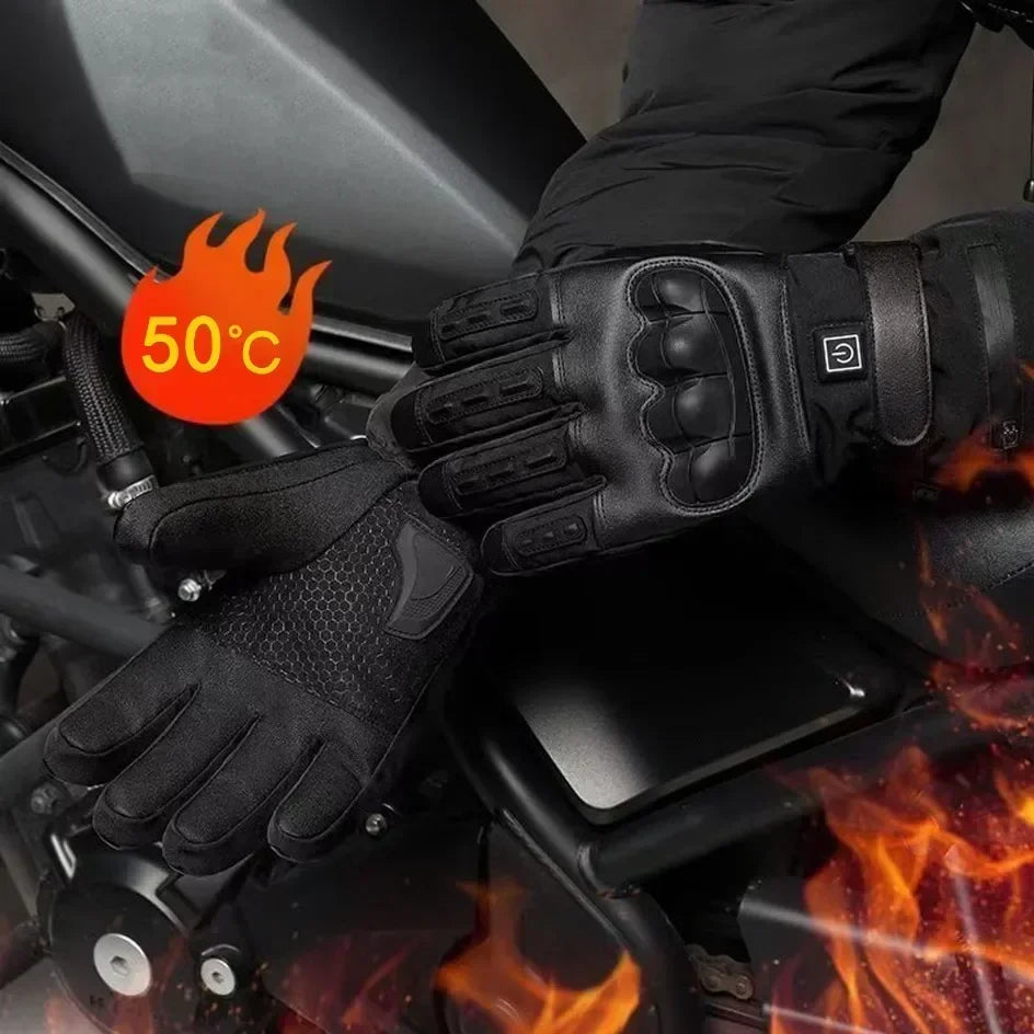 Heated Gloves Hand Warmer Electric Thermal Gloves Waterproof Snowboard Cycling Motorcycle Bicycle Ski Outdoor Winter Gloves