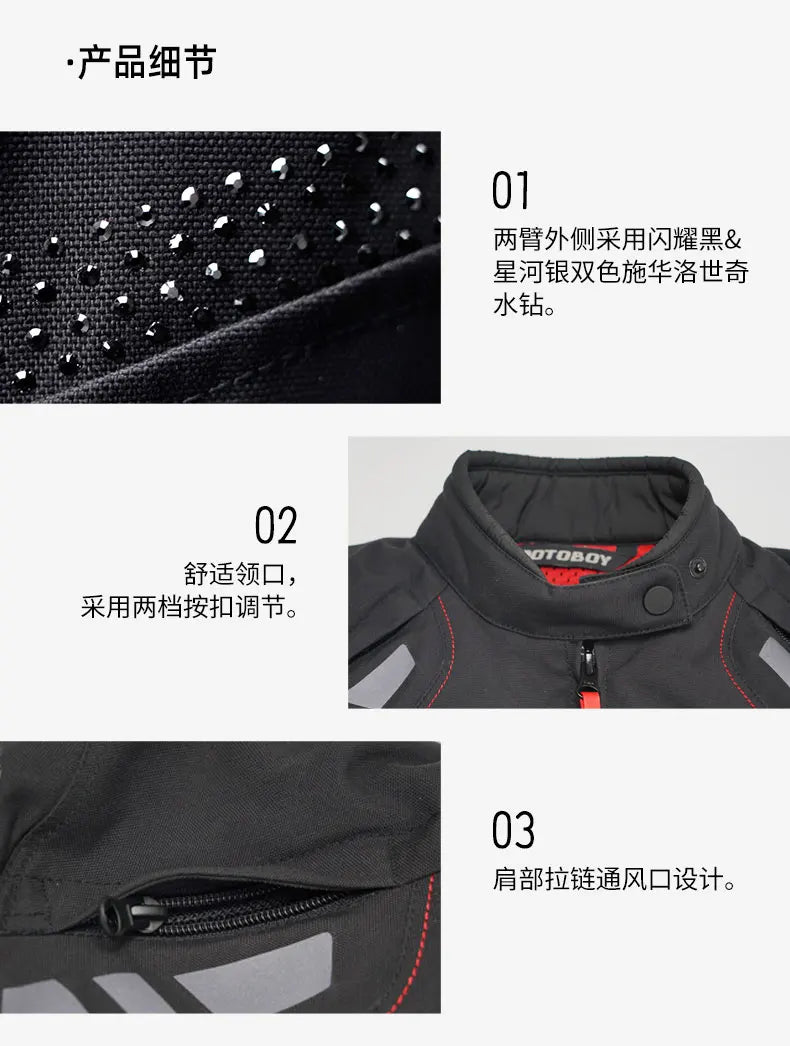 Riding Motocross Enduro Racing Jacket Moto Jacket Windproof Coldproof Motorbike Clothing Women Motorcycle Jacket Suit