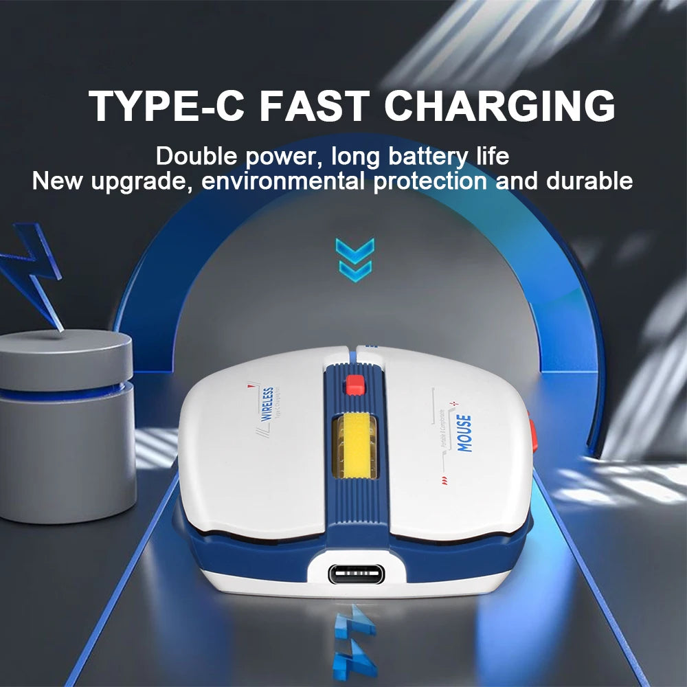 LT-T19 Ergonomic Rechargeable Gaming Mouse USB 2.4G Wireless RGB Light Desktop PC Computers Notebook Laptop Mice