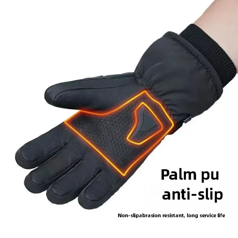 Heated Gloves Hand Warmer Electric Thermal Gloves Waterproof Snowboard Cycling Motorcycle Bicycle Ski Outdoor Winter Gloves