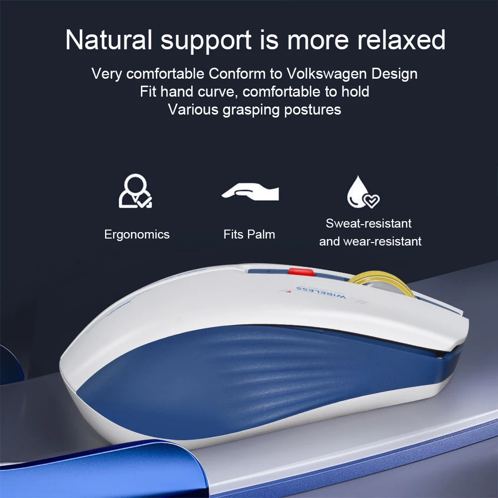 LT-T19 Ergonomic Rechargeable Gaming Mouse USB 2.4G Wireless RGB Light Desktop PC Computers Notebook Laptop Mice