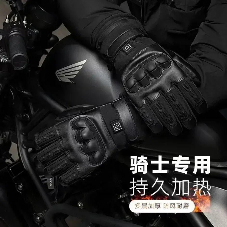 Heated Gloves Hand Warmer Electric Thermal Gloves Waterproof Snowboard Cycling Motorcycle Bicycle Ski Outdoor Winter Gloves