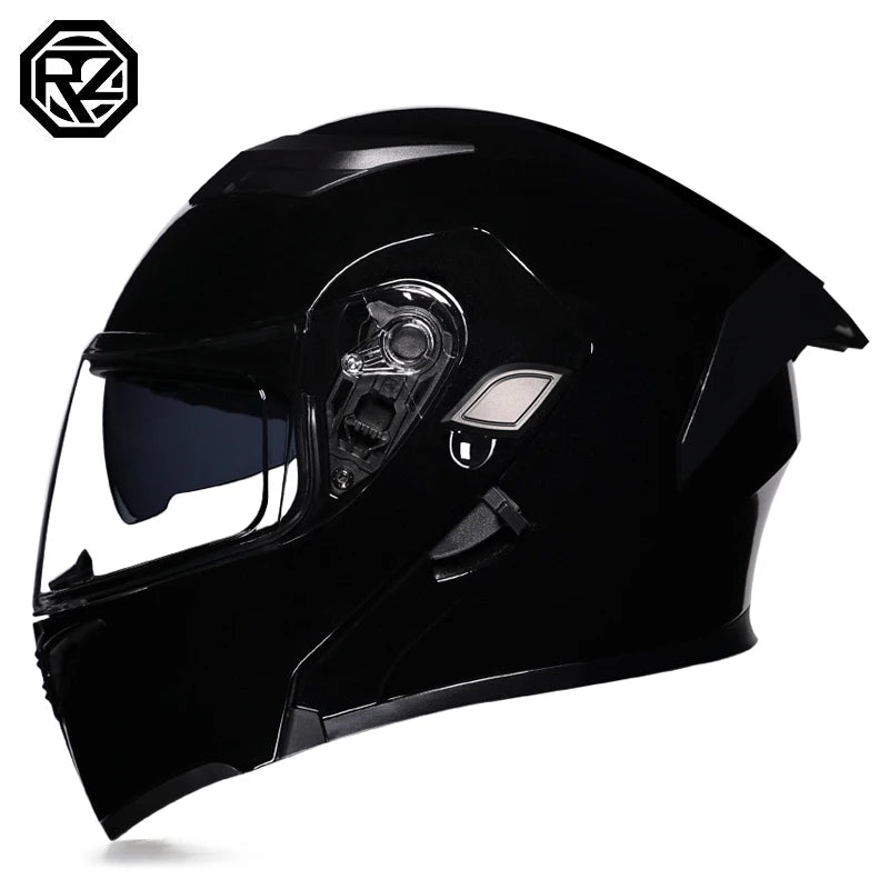 ORZ Motorcycle helmets Double Visors Modular Flip Up helmet DOT approved Full face casque moto racing Motocross helmet DOT
