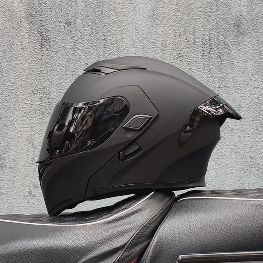 ORZ Motorcycle helmets Double Visors Modular Flip Up helmet DOT approved Full face casque moto racing Motocross helmet DOT