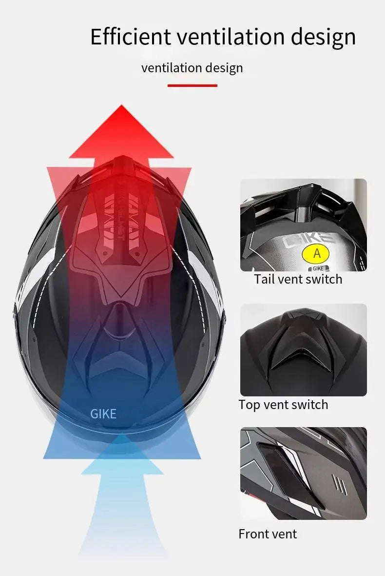 Motorcycle helmet men and women motorcycle double lens anti-fog full helmet cruise pedal four seasons universal helmet DOT certi