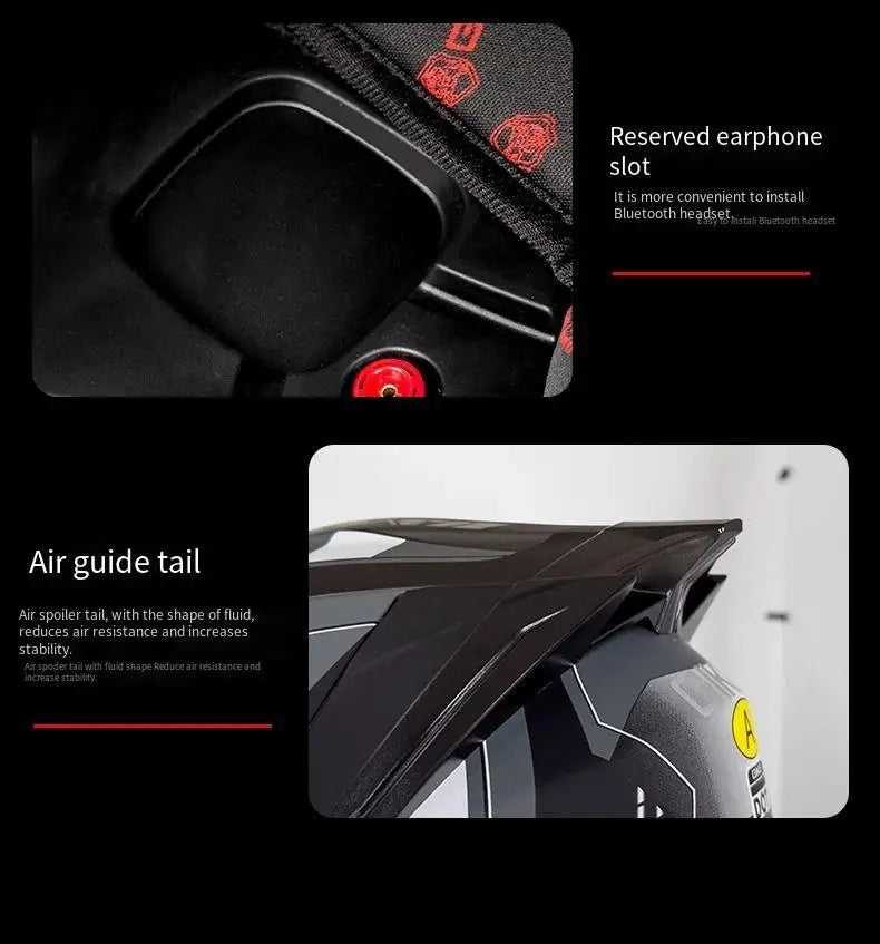 Motorcycle helmet men and women motorcycle double lens anti-fog full helmet cruise pedal four seasons universal helmet DOT certi